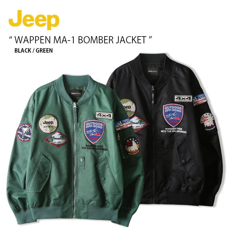 Jeep MA-1ジャケット オリーブグリーン Jeep×ALPHA INDUSTRIES MA-1ジャケット | 名古屋南スタッフ