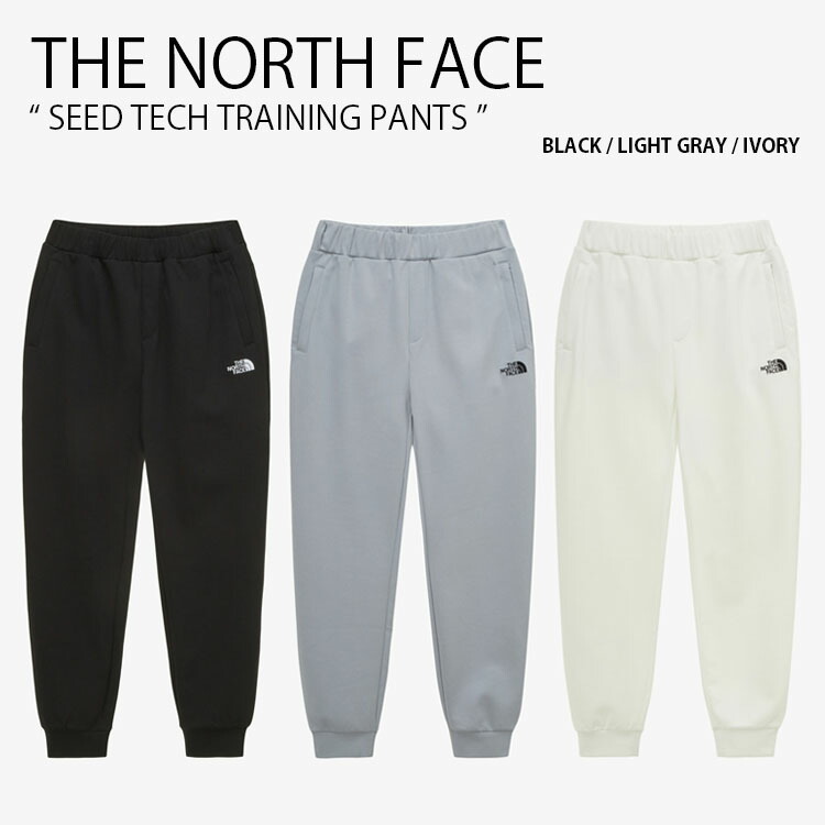 THE NORTH FACE ノースフェイス ジョガーパンツ SEED TECH TRAINING PANTS シード テック トレーニング パンツ 長ズボン イージーパンツ ロゴ カジュアル ストリート ブラック グレー アイボリー メンズ レディース 男性用 女性用 男女共用 NP6KP02A/B/C【中古】未使用品