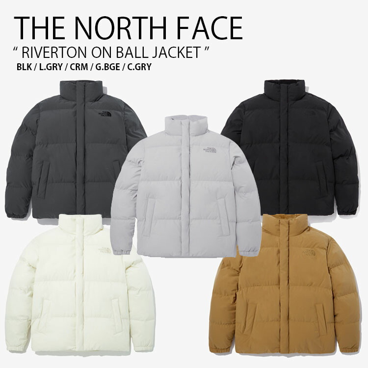 楽天市場】THE NORTH FACE ノースフェイス パディングジャケット RIVERTON ON BALL JACKET リバートン オン ボール  ジャケット ダウンライク スタンドネック ロゴ WHITELABEL ブラック アイボリー グレー メンズ レディース 男性用 女性用 男女共用  NJ3NP52J/K/L【中古 ...