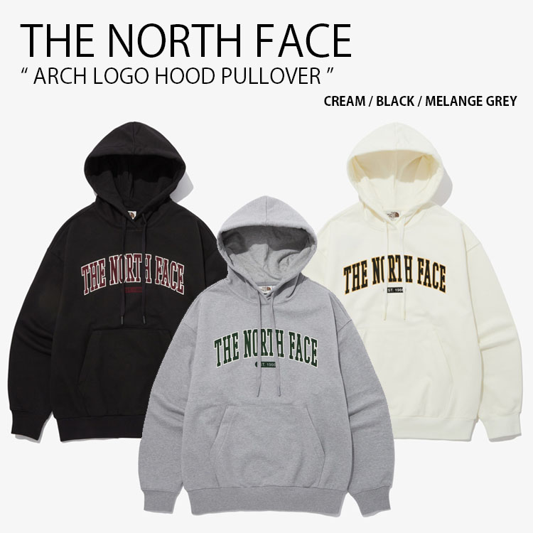 THE NORTH FACE 北の方人間の顔 パーカー ARCH LOGO HOOD PULLOVER アーチ形 ロゴタイプ ボンネット ティーシャツ フーディ ロゴタイプ 心地好い 表どおり WHITELABEL 象牙色 黒いこと 薄墨色 メンズ レディース 成人男性用 亭主もち用 男女共用 NM5PP50J/K/L【中古】未当て嵌める品 パーカー-トップス