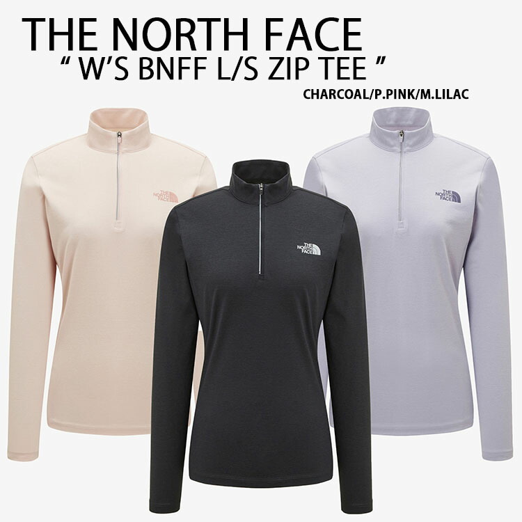 売れ筋商品|||THE NORTH FACE ノースフェイス レディース スポーツウェア BANFF L/S ZIP TEE ハーフジップ インナーウェア CHARCOAL PINK LILAC ジップアップ NT7LP50A/C/E 楽天市場】THE NORTH FACE ノースフェイス レディース スポーツ