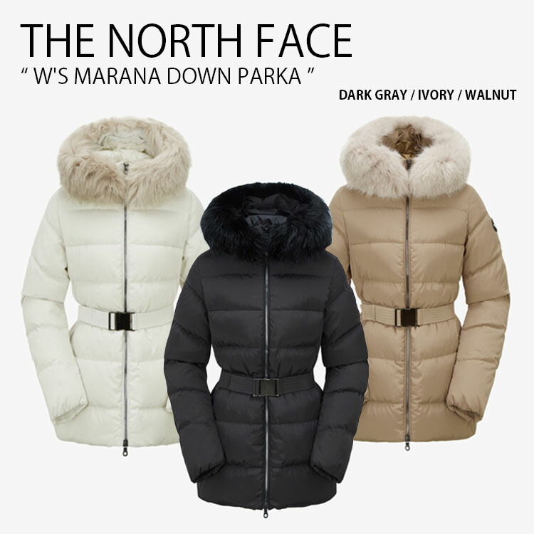 ダウンジャケット・コート THE NORTH FACE Women's Marana Wool RDS Down CoatDARK BEIGE N Genuine The North Face Womens MARANA WOOL RDS DOWN COAT