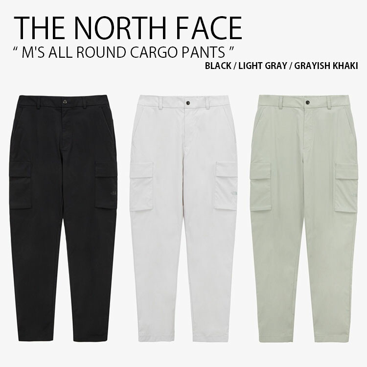 THE NORTH FACE ノースフェイス カーゴパンツ M'S ALL ROUND CARGO PANTS オール ラウンド カーゴ パンツ パンツ 長ズボン イージーパンツ ロゴ カジュアル ストリート ブラック グレー カーキ メンズ レディース 男性用 女性用 NP6NQ11A/B/C【中古】未使用品