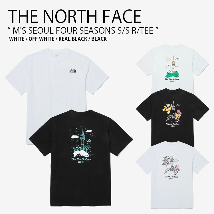 【楽天市場】THE NORTH FACE ノースフェイス Tシャツ TNF SEOUL EDITION S/SR/TEE 1 ソウル エディション  ショートスリーブ ラウンドネック ティーシャツ 半袖 カットソー 韓国 ロゴ ブラック ホワイト メンズ レディース 男性用 女性用 男女共用 ...