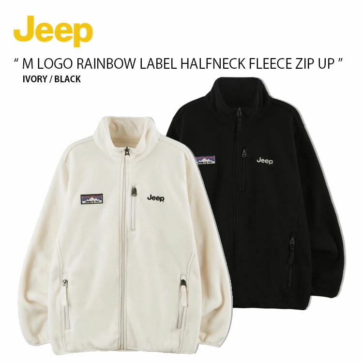 [男女共用]★JEEP★M-Logo Rainbow Label Fleece ジップアップ★ jeep-jp5tzu191.jpg