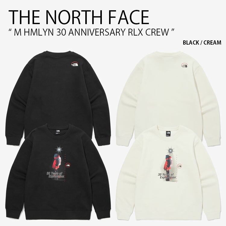THE NORTH FACE 北の方人間の顔 汗水 M HMLYN 30 ANNIVERSARY RLX CREW メンズ ヒマラヤン 記念日 伸び伸びする 労働者の一団のど首 トレーナー 調教師 長袖 ティーシャツ ロゴタイプ 心地よい メンズ レディース 成人男性用 お上さん用 NM5MQ56A/B【中古】未当て嵌める品