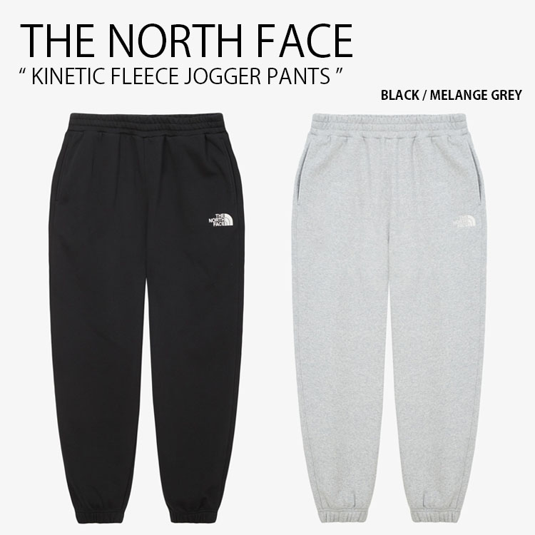 THE NORTH FACE 北の方人間の顔 スウェットパンツ KINETIC FLEECE JOGGER PANTS キネティック フリース ジョガー ズボン下 長ズボン イージーパンツ ロゴタイプ 心地よい 表どおり 黒いこと 薄墨色 メンズ レディース 成人男性用 お上さん用 男女共用 NP6KQ55A/B【中古】未当て嵌める品