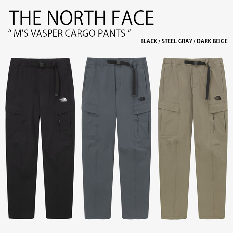 THE NORTH FACE ノースフェイス カーゴパンツ M'S VASPER CARGO PANTS ヴェスパー カーゴ パンツ 長ズボン イージーパンツ ロゴ カジュアル ストリート アウトドア ブラック グレー ベージュ メンズ レディース 男性用 女性用 男女共用 NP6NQ54A/B/C【中古】未使用品