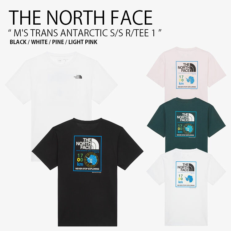 THE NORTH FACE ノースフェイス Tシャツ M'S TRANS ANTARCTIC S/S R/TEE 1 トランス アンタティック ショートスリーブ ラウンドネック ティーシャツ 半袖 カットソー ロゴ カジュアル ストリート メンズ レディース 男性用 女性用 男女共用 NT7UR55A/B/C/D【中古】未使用品