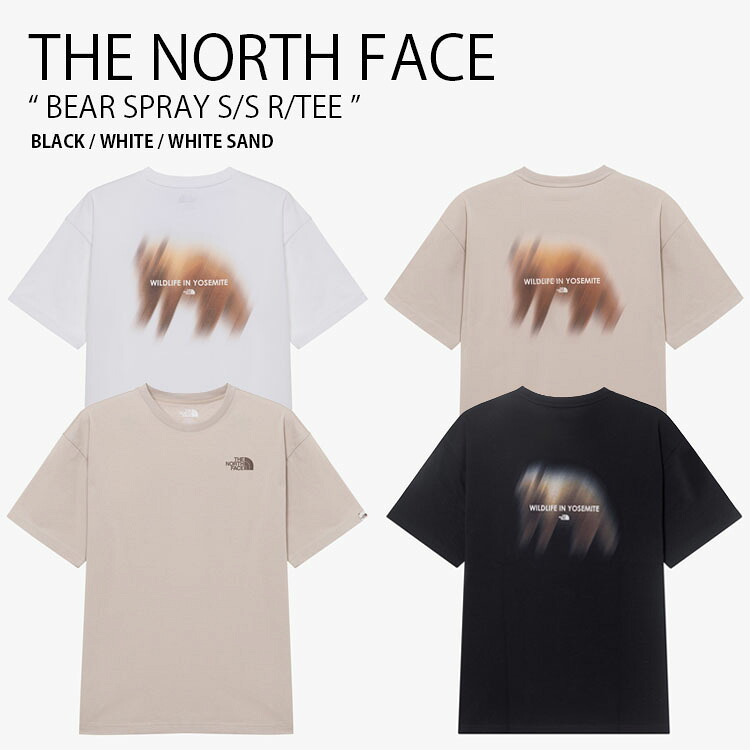 THE NORTH FACE 北の方人間の顔 プルオーバー BEAR SPRAY S/S R/TEE ベア 吹きつける 遊撃手捩り ラウンドのど首 紅茶プルオーバー 半袖 カットソー ロゴタイプ 心地よい 表どおり WHITELABEL メンズ レディース 成人男性用 お上さん用 男女共用 NT7UR10J/K/L【中古】未当て嵌める品