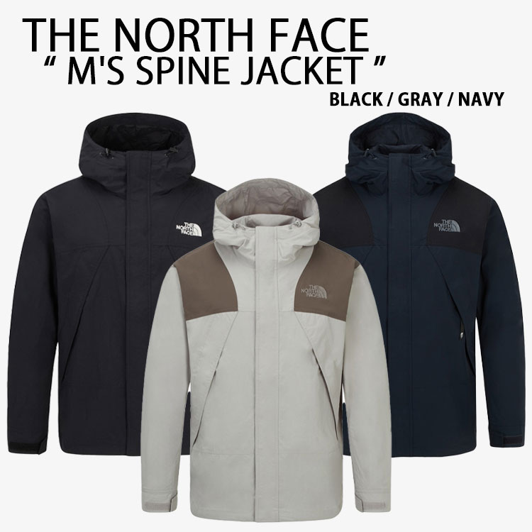 THE NORTH FACE ノースフェイス ナイロンジャケット M'S SPINE JACKET スパインジャケット パーカー カジュアル アウトドア ブラック グレー ネイビー メンズ レディース NJ3BR50A/B/C【中古】未使用品|セレクトショップ a-clo
