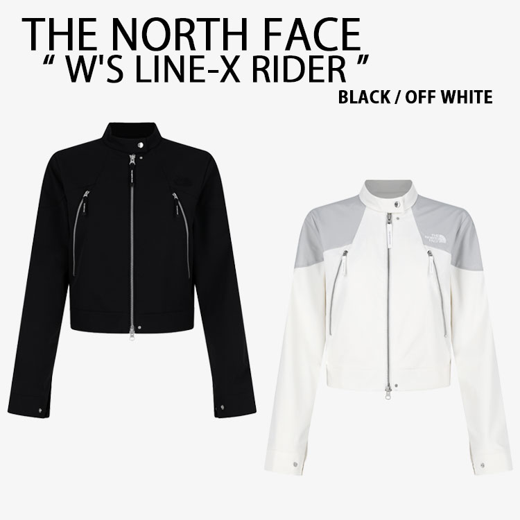 THE NORTH FACE ノースフェイス レディース ジャケット W'S LINE-X RIDER ラインXライダージャケット WHITELABEL ジップアップ セミクロップ丈 軽い 女性用 NJ3BR81J/K【中古】未使用品