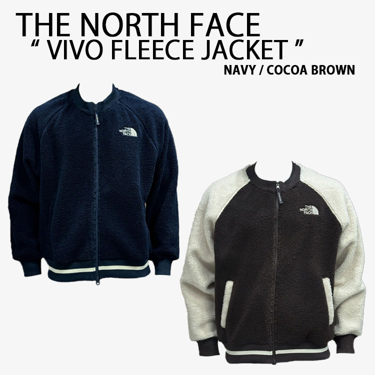 THE NORTH FACE ノースフェイス ホワイトレーベル フリースジャケット VIVO FLEECE JACKET WHITELABEL ネイビー ブラウン NJ4FR54J/K【中古】未使用品