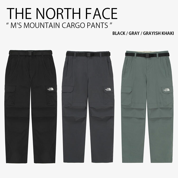 THE NORTH FACE ノースフェイス カーゴパンツ M'S MOUNTAIN CARGO PANTS マウンテン カーゴ パンツ 長ズボン イージーパンツ ロゴ カジュアル ストリート アウトドア ブラック グレー カーキ メンズ レディース 男性用 女性用 男女共用 NP6NR03A/B/C【中古】未使用品