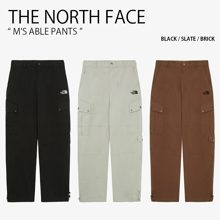 THE NORTH FACE ノースフェイス ジョガーパンツ M'S ABLE PANTS エイブル パンツ 長ズボン イージーパンツ カーゴパンツ ロゴ カジュアル ストリート キャンプ ブラック カーキ ブラウン メンズ レディース 男性用 女性用 男女共用 NP6NR55A/B/C【中古】未使用品