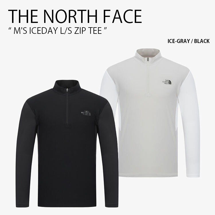 THE NORTH FACE ノースフェイス スポーツウェア M'S ICEDAY L/S ZIP TEE アイスディ ロングスリーブ ジップ ティーシャツ 長袖 Tシャツ ロンT ロゴ カジュアル スポーツ グレー ブラック メンズ レディース 男性用 女性用 男女共用 NT7LR03A/C【中古】未使用品｜セレクトショップ a-clo