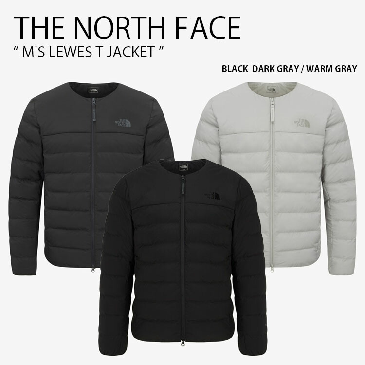 THE NORTH FACE 北の方人間の顔 パディングジャケット M\u0027S LEWES T JACKET ルイス 紅茶どんぶり鉢 上衣 否色つや上衣 レギュラー相応う ロゴタイプ 心地よい 表どおり 黒いこと 薄墨色 メンズ レディース 成人男性用 亭主もち用 男女共用 NJ3NR51A/B/C【中古】未当て嵌める品