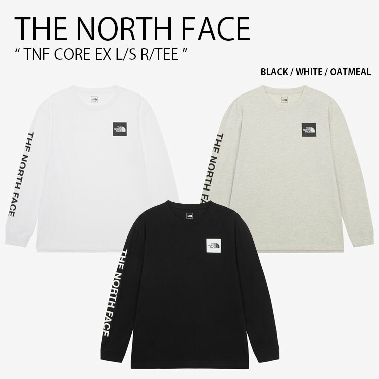 THE NORTH FACE ノースフェイス ロンT TNF CORE EX L/S R/TEE コア ロングスリーブ ラウンドネック ティーシャツ 長袖 Tシャツ ロゴ カジュアル ストリート キャンプ ブラック ホワイト ベージュ メンズ レディース 男性用 女性用 男女共用 NT7TR59A/B/C【中古】未使用品|セレクトショップ a-clo
