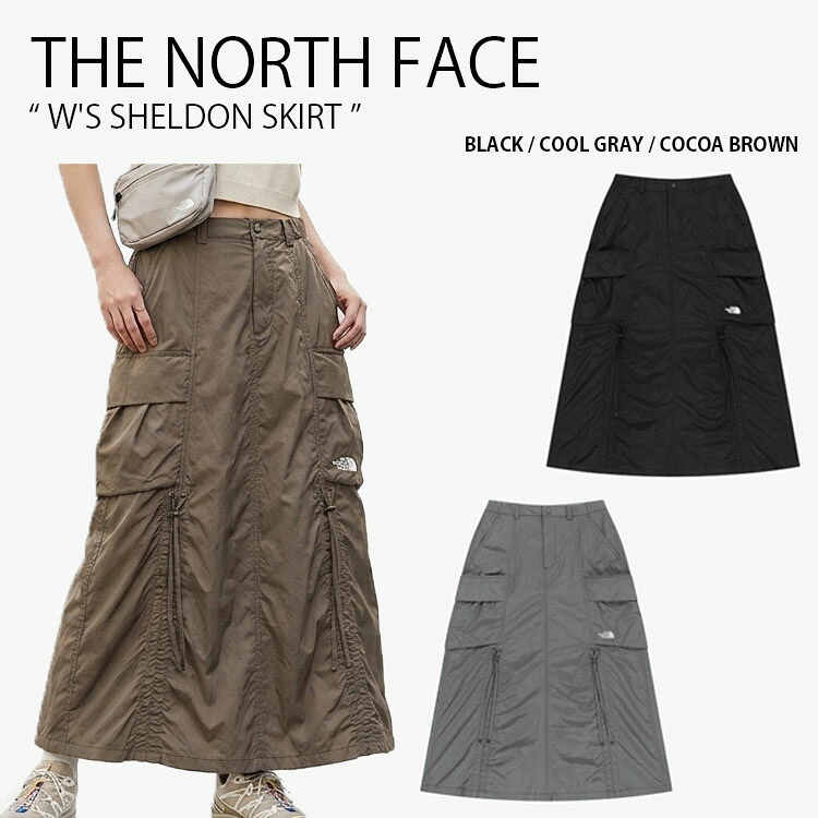 THE NORTH FACE ノースフェイス レディース カーゴスカート W'S SHELDON SKIRT ウィメンズ シェルドン スカート Aラインスカート ポケット付き ロングスカート ロゴ カジュアル ストリート WHITELABEL ブラック グレー ブラウン 女性用 NK6NS34J/K/L【中古】未使用品｜セレクトショップ a-clo 21,798円