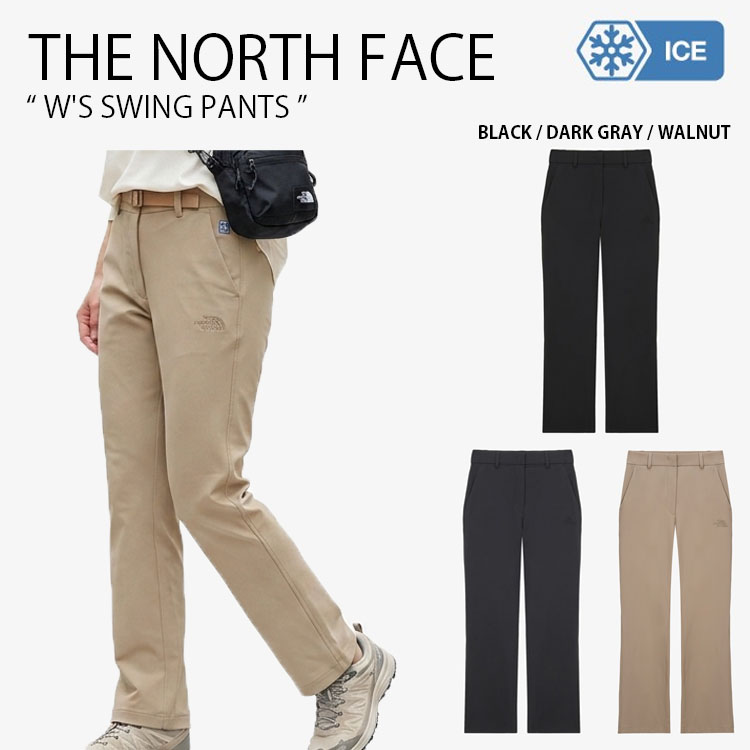 THE NORTH FACE ノースフェイス レディース スラックス W'S SWING PANTS ウィメンズ スウィング パンツ 長ズボン イージーパンツ スリムフィット 冷感素材 ロゴ カジュアル オフィス アウトドア ブラック グレー ベージュ 女性用 NP6KS32A/B/C【中古】未使用品｜セレクトショップ a-clo 15,695円