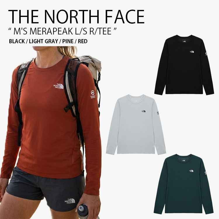 THE NORTH FACE ノースフェイス ロンT M'S MERAPEAK L/S R/TEE メラピーク ロングスリーブ ラウンドネック ティーシャツ 長袖 Tシャツ カットソー ロゴ カジュアル ストリート アウトドア メンズ レディース 男性用 女性用 男女共用 NT7TS10A/B/C/D【中古】未使用品｜セレクトショップ a-clo