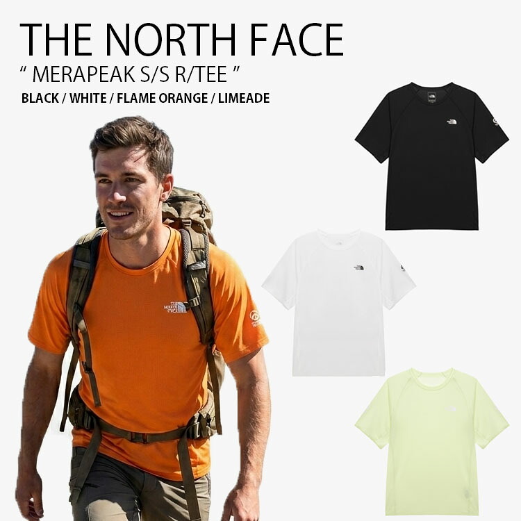 THE NORTH FACE ノースフェイス Tシャツ MERAPEAK S/SR/TEE メラピーク ショートスリーブ ラウンドネック ティーシャツ 半袖 カットソー ロゴ カジュアル ストリート アウトドア 登山 メンズ レディース 男性用 女性用 男女共用 NT7US00A/B/C/D【中古】未使用品｜セレクトショップ a-clo