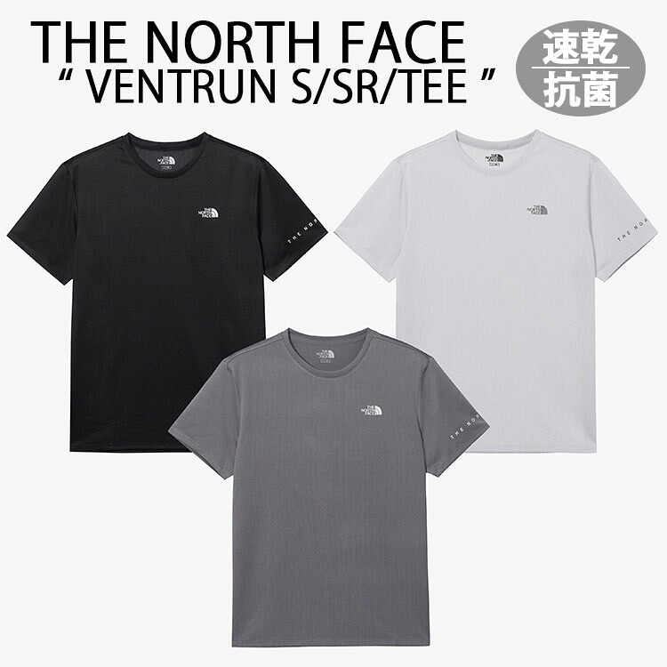 THE NORTH FACE ノースフェイス Tシャツ 速乾 抗菌 VENTRUN S/SR/TEE 機能性Tシャツ トレーニングTシャツ GRAY BLACK ICE カジュアル ストリート WHITELABEL メンズ レディース NT7UR20J/K/L【中古】未使用品｜セレクトショップ a-clo