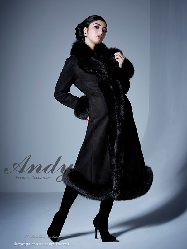 楽天市場】Andy コート AN-HK121 AN-HK193 フォックスファーベスト付