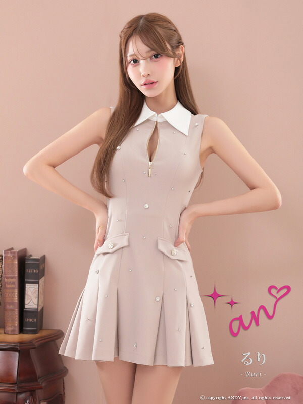 楽天市場】an ドレス AOC-3956 ワンピース ミニドレス Andy