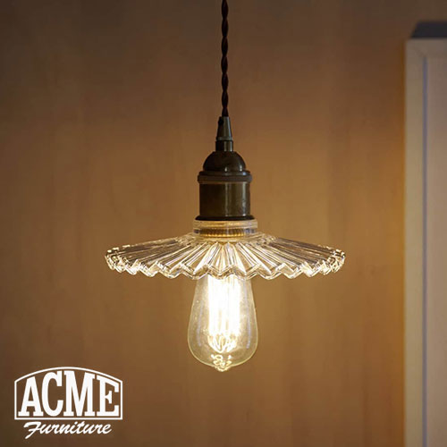 ACME Furniture アクメファニチャー ACDL-057 照明 ライト ペンダントランプ ライト クリアガラス インテリア 照明 ランプ 照明器具 ペンダントライト 吊下げ灯 天井照明(代引不可)【送料無料】｜ACME Furniture