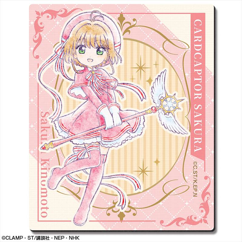 カードキャプターさくら クリアカード編 グッズ ラバーマウスパッド 木之本 桜／ケロちゃん／李 小狼／スッピー 【アニメイト公式】【402】画像