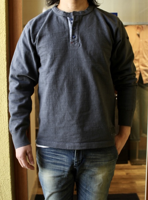 SMART SPICE スマートスパイス ONI-SLUB HENLEY L/S TEE 【超極厚な鬼スラブ生地】 頑丈 丈夫 メンズロングTEE ユニセックス 大きなサイズあり 新色ナイトフライ ヴィンテージカラー 40枚限定製作 日本製 送料無料