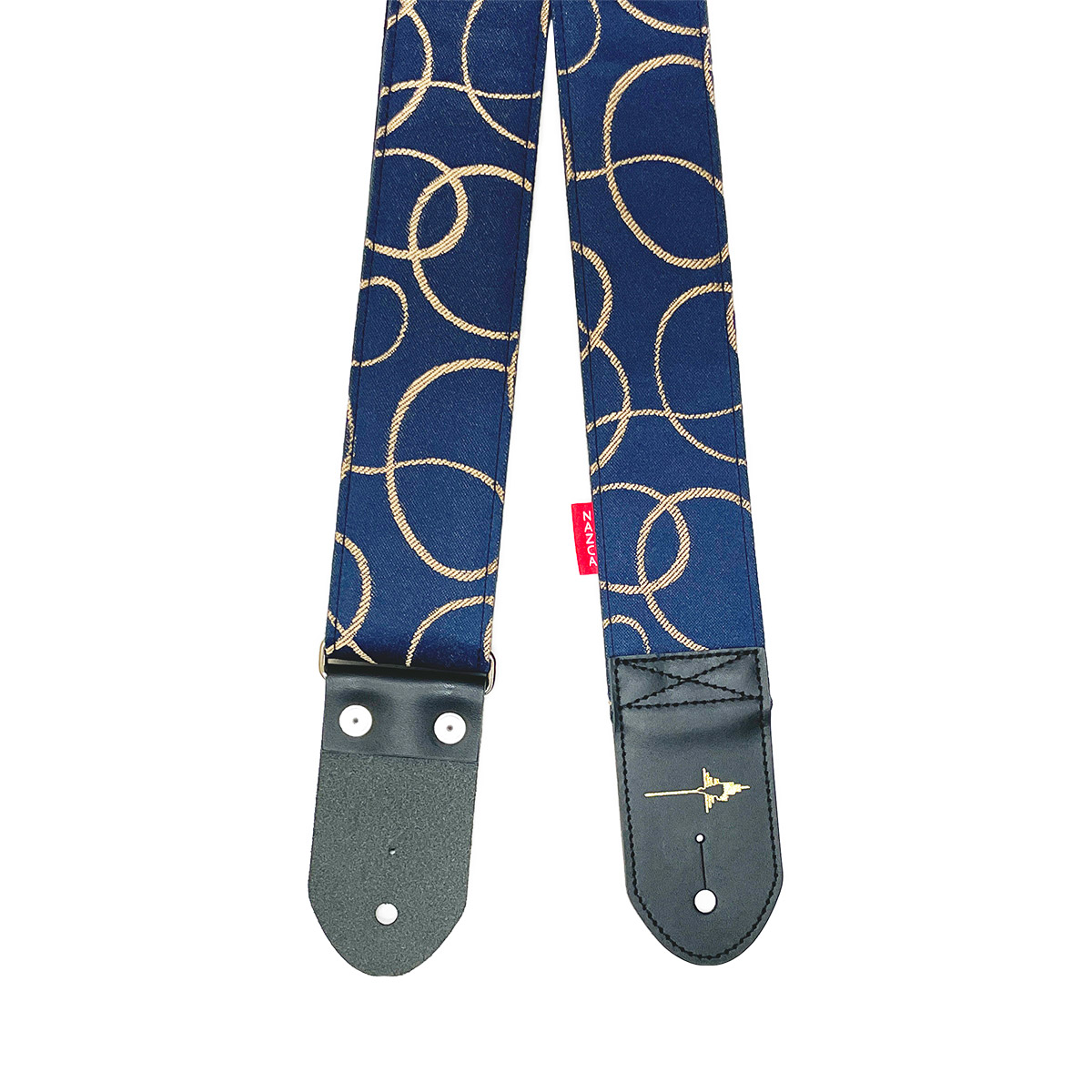 【ナスカ】NAZCA STRAP UNTANGLE BLUE【国産ハンドメイドギター/ベースストラップ 抜群の肩へのホールド力】