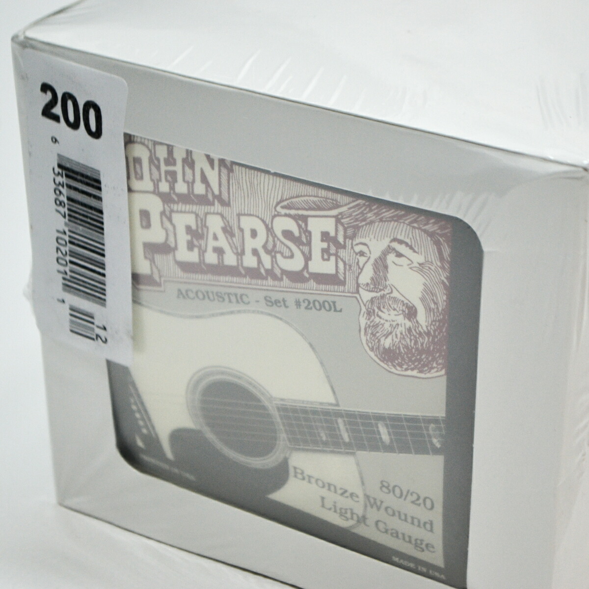 【ジョンピアース】John Pearse 200L 80/20 Bronze 12-53 1箱(12SET)【アコースティックギター弦】【アコギ弦】【ギター弦】【80/20ブロンズ】【アメリカ製】【USA製】｜アコースティックアイランド 24,090円