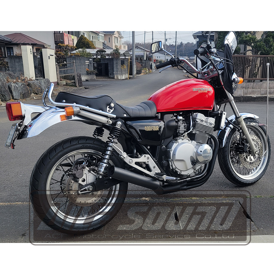 手数料安い てつ様専用!CB400F 97-/NC36 マフラー ショート管 メッキ