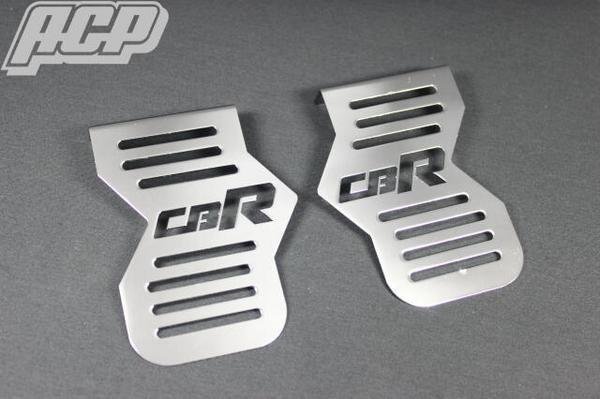 CBR４００F ロゴ入り メッキ キャブサイド カバー cbr
