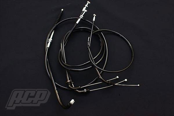 CBR400F ワイヤーセット 4本セット ブラック 30 ロング 新品