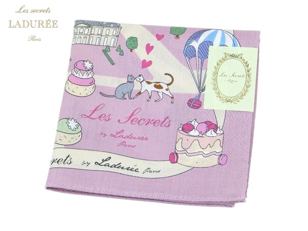 楽天市場】ラデュレ LADUREEハンカチ＆ポーチ ギフトBOX入セット
