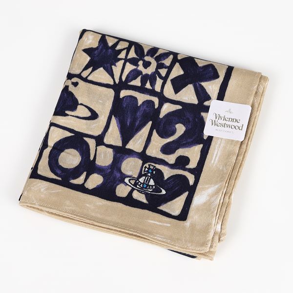 保管品！Vivienne Westwood 大判 ハンカチ 3枚セット 新品・未使用》ヴィヴィアン ウエストウッドハンカチ3枚セット
