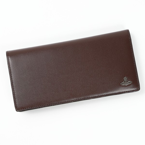 【新品】ヴィヴィアンウエストウッド かぶせ長財布 ワックス ヴィンテージ柄 牛革 Vivienne Westwood [在庫処分] ヴィヴィアン・ウエストウッド