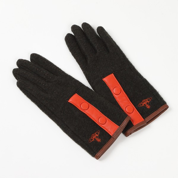 【レビュー特典対象商品】　 ヴィヴィアンウエストウッド　Vivienne Westwood　 ウール混手袋　v6036　 無料ラッピング指定可　明日楽対応商品　 【　オーブ　てぶくろ　ギフト　ブランド　スマホ　タッチパネル　防寒　レディース　】