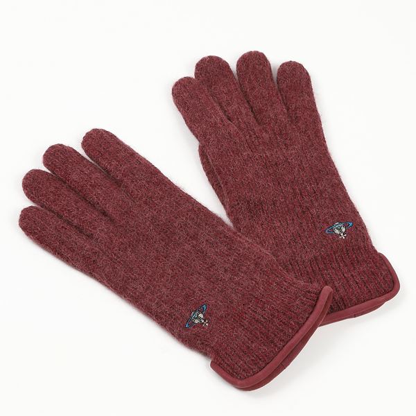 【レビュー特典対象商品】　 ヴィヴィアンウエストウッド　Vivienne Westwood　 ウール混手袋　v6066　 無料ラッピング指定可　明日楽対応商品　 【　オーブ　てぶくろ　ギフト　ブランド　ニット　毛　防寒　メンズ　】