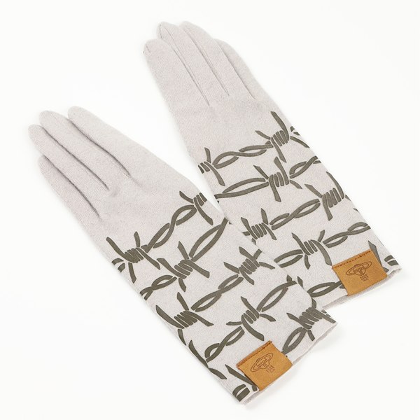 【レビュー特典対象商品】　 ヴィヴィアンウエストウッド　Vivienne Westwood　 ウール混手袋　v6101　 無料ラッピング指定可　明日楽対応商品　 【　オーブ　てぶくろ　ギフト　ブランド　ニット　毛　防寒　レディース　スマホ　タッチパネル　】