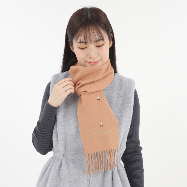 【レビュー特典対象商品】 ジルスチュアート JILL STUART カシミヤ混マフラー JS6233 無料ラッピング指定可 明日楽対応商品 【 スヌード ストール カシミヤ ギフト ブランド 防寒 レディース 】|acrop