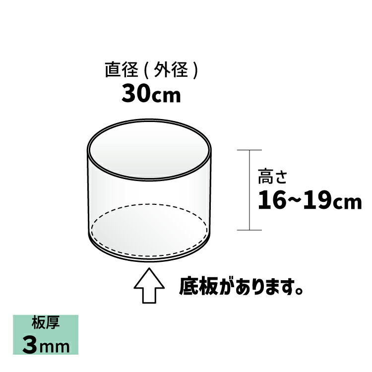 定番の人気シリーズpoint ポイント 入荷 アクリル円筒型ボックス Size Fucoa Cl