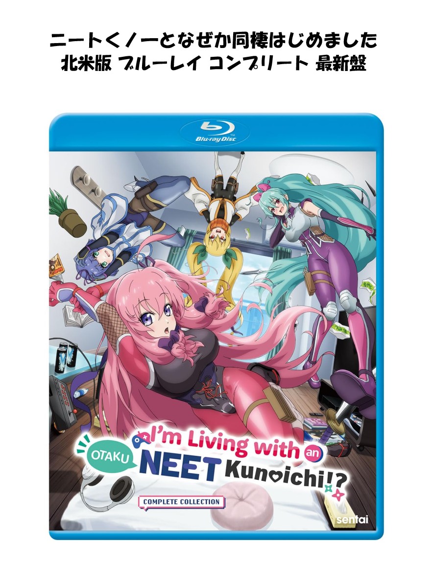 ニートくノ一となぜか同棲はじめました ブルーレイ 即納 全26話 Blu-ray 最新盤 全話 BOX コンプリート 北米版 全24話+OVA2話 正規品 完全収録 アニメ 美少女アニメ 日本語 英語 I'm Living with an Otaku NEET Kunoichi? Complete Collection blu-ray otaku ニート くノ一｜アメリカンカルチャーストア