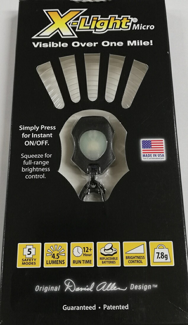 【楽天市場】【PHOTON】フォトン マイクロライト Xlight 黒 アメリカ製 ミニライト ブラック/black キーホルダー付き