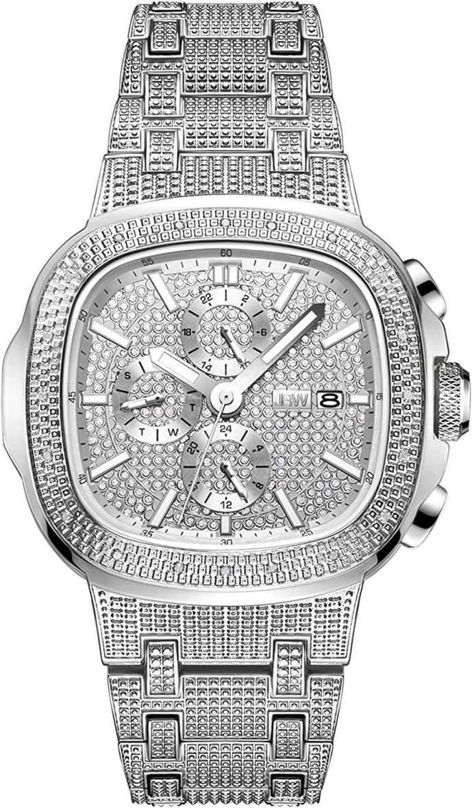 JBW Heist J6380 Silver ウオッチ メンズ ジェイビーダブリュー  御前上等 逆インポート 外国でひな形 日本未発売 mens Men\u0027s luxury watch 47.5 粍 ヘイスト 0.20 カラット 20 金剛石 0.20 ctw 20 diamonds しろがね色 ノッカー セレブ USA 亜米利加発 日本製 社会的運動 ご機嫌同盟罷工