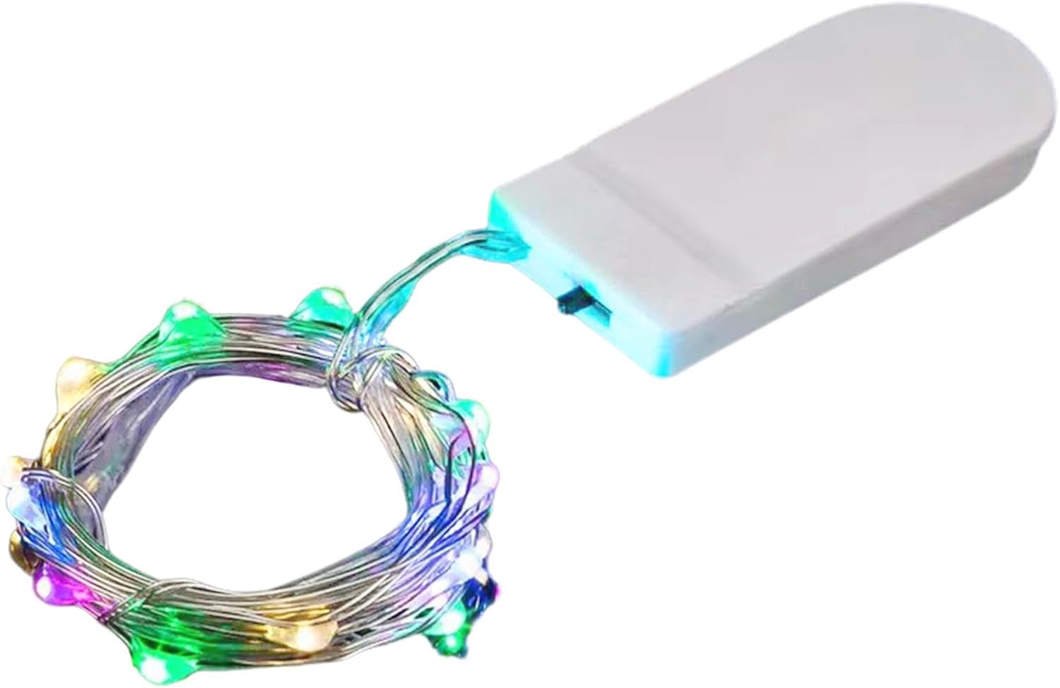 7色イルミネーションライト 1M 10LED CR2023電池使用 点滅のみ 装飾用ワイヤーライト 電飾 銅線使用 防水 柔軟性あり デザイン自由 幅広くご利用いただける 手作り品 ノベルティ品 クリスマス ウェディング パーティー 祭り ガーデン など
