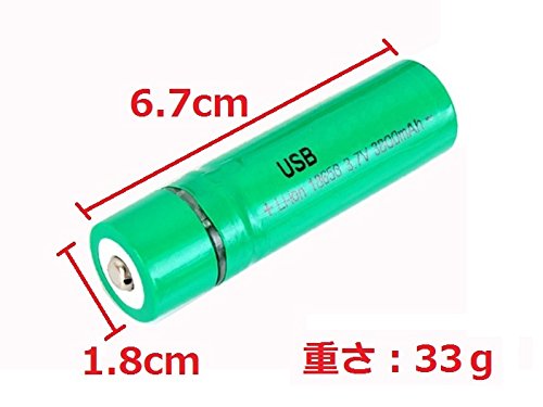 WASHODO」 18650 リチウムイオン充電電池 3800mAh 大容量 USB充電式電池 USBバッテリー 充電器不要 人気商品（2本セット)三ヶ月安心保証付き  電池ケース付属 送料無料lithium Battery 電池